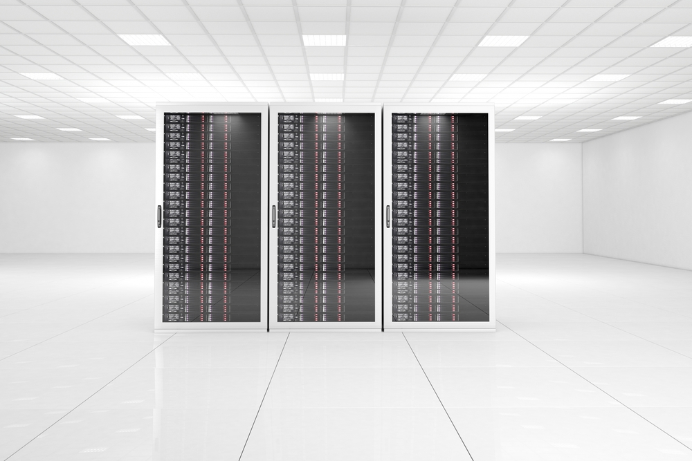 Computer,Center,With,Three,Racks,In,White,Room